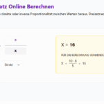 Dreisatzrechner